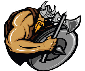 "Is that a bin lid in his hand?"